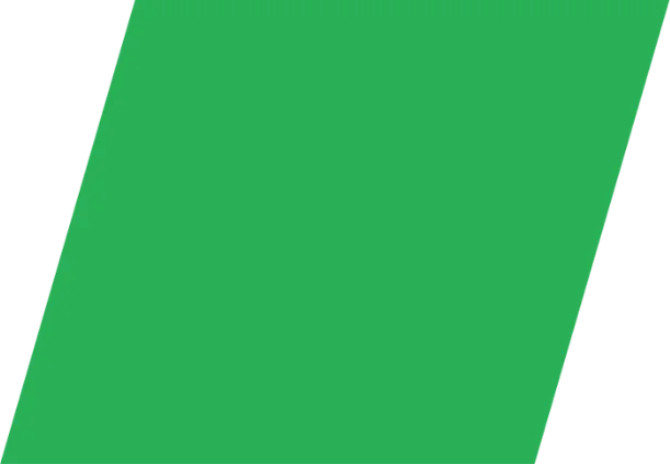 A solid green parallelogram set against a black background, evoking a sense of calm and tranquility often found in the comfort of home.